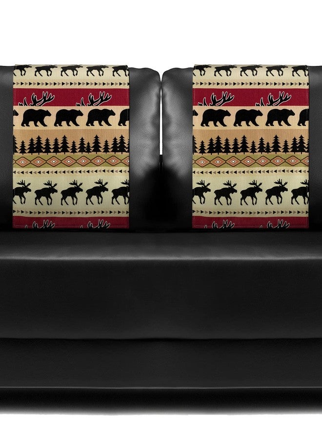 Tegeme Headrest Cover for Recliner Chair Recliner Headrest Protector Animal Style Sofa Covers Couch Protector Chair Head Cover for Sofa Furniture Protectors(2 Pieces) - Image 1